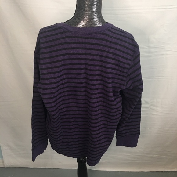 Vintage Sears & Roebuck Thermal Striped Shirt  XXL - Picture 4 of 6